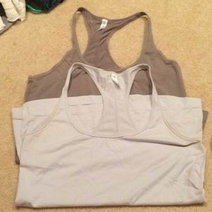 Gap racer back workout tanks